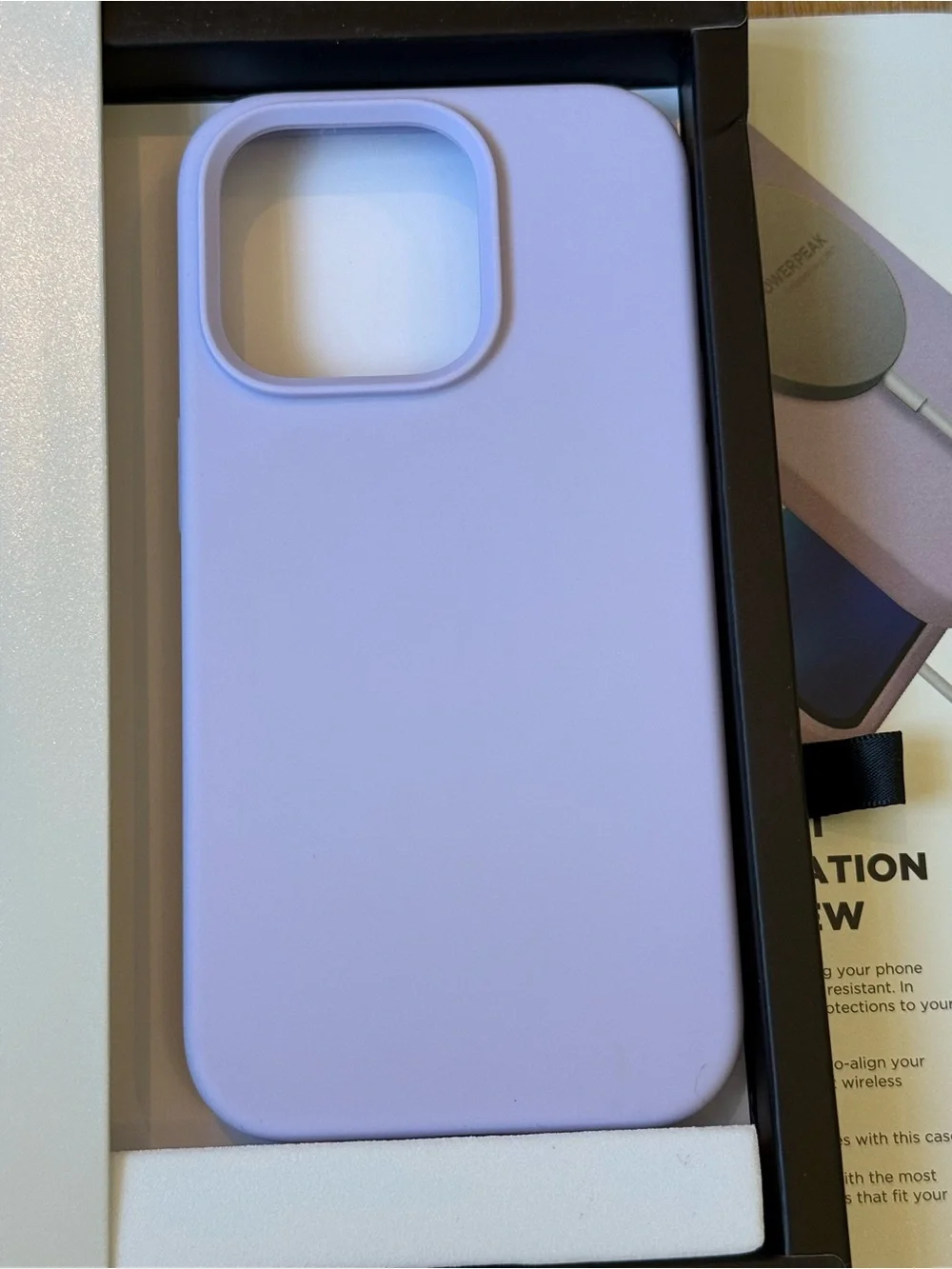 New Base Liquid Silicone MagCharge Case for iPhone 14 Pro - Lavender Purple case
